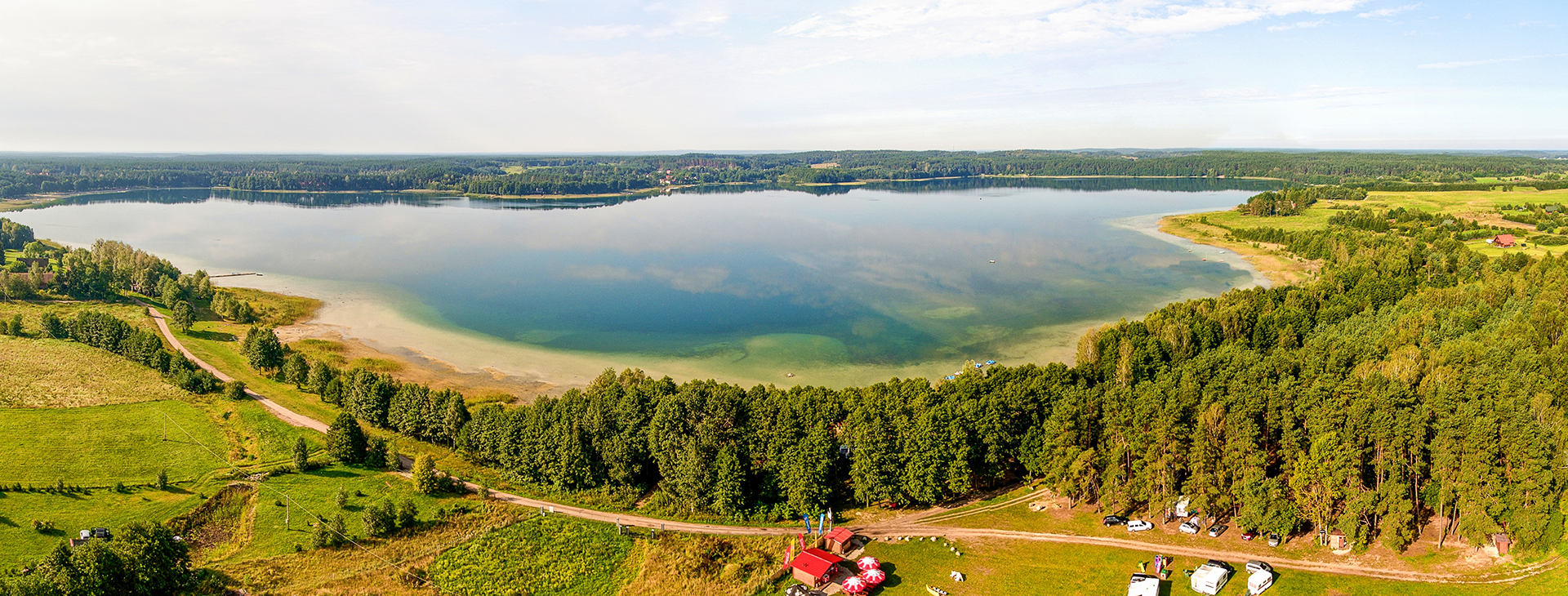 camping warcały panorama